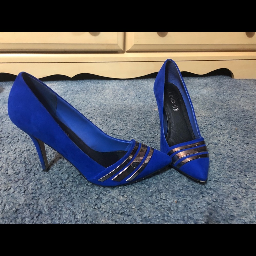 Aldo Electric Blue Heels